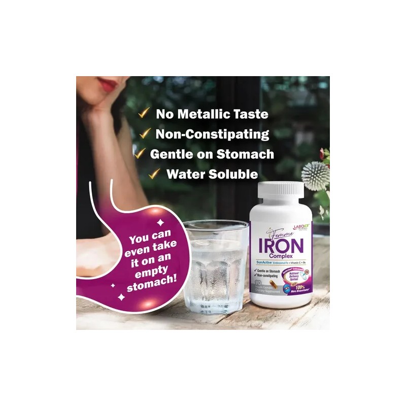 Labo Nutrition Femme Iron Endosomal Sunactive 15 Mg Hierro
