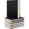 EUSOAR Hardcover Spiral Notebook, 6 Pack A5 5.5"x 8.3", 5