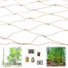 QWORK® Jute Support Netting, 1x5m Plant Climbing Netting with 10M