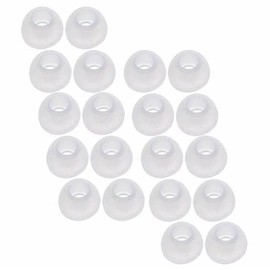 Earbudz 10 Pairs Silicone Medium Replacement Earbud Ear Tips (Clear)