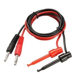sourcing map Test Leads 4mm Banana Plug to Test Hook 35 Inch Length 5A for Multimeter Oscilloscope PCB 2pcs