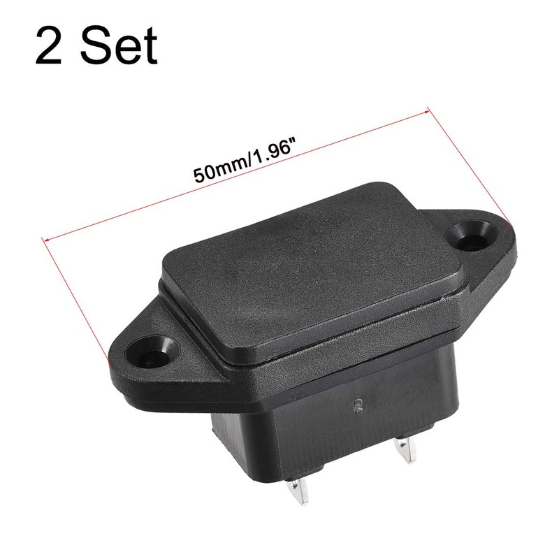 uxcell AC 250V 10A 3P Iec320 C14 Inlet Plug Power