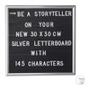 Relaxdays 1 x Letterboard, 145 letters, numbers, special characters, 30