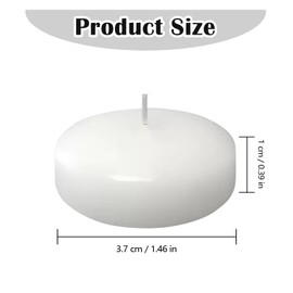 20 Pieces Flameless Floating Candles, 1.5 Inch White Floating Candles for Centerpieces,Pool, Patio, Garden,SPA,Idea for Valentine's Day, Thanksgiving, Wedding, Holiday, Party Decorations (White)