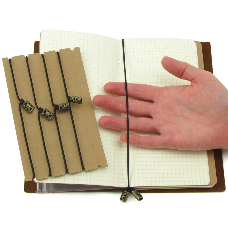Traveller's Notebook Elastic Bands - Leather Journal Refill Connection Band