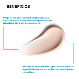 La Roche-Posay Anthelios Oil Correct Protector Solar Facial Matificante FPS 50+ que Corrige Imperfecciones, Reduce Poros y Brinda Efecto Sebo-Regulado