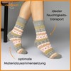 5 Pairs of Wool Socks for Men and Women Winter