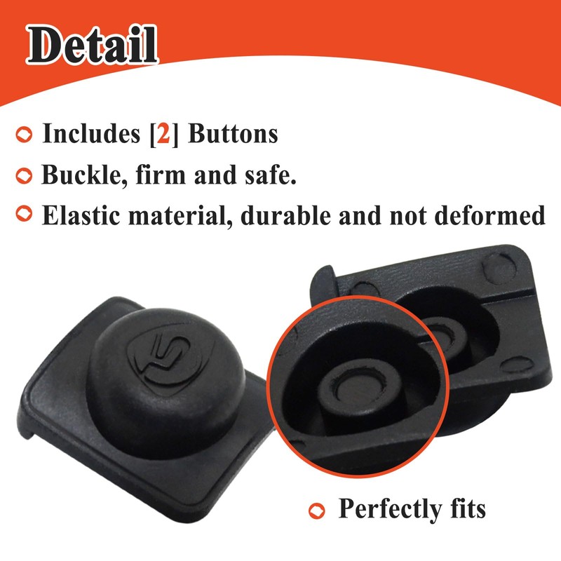 Gugaguga 2Pcs 757016 LED Flashlight Switch Button Boot Replacement