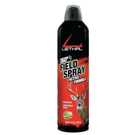 LETHAL 360-Degree Field Spray Active Formula with Human Scent Eliminating Agent for Hunting Clothes, Gear, and Equipment, Unscented, 10 Ounce Spray Bottle