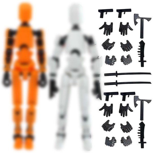 BZQCPLX Action Figure Set 3D Action Figure Articulated Robot Movable
