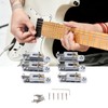 Electric Guitar Split Bridge Saddle Roller Ball String Plate Metal