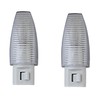 Set of 2 Night Light On/Off Switch UL Certified White