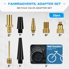 WATSABRO Bicycle Valve Adapter Set, Complete Bicycle Adaptor French Valve,