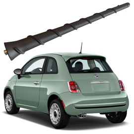 Rubber Antenna for Fiat 500 (2015-2019), Fiat 500L (2014-2020), Fiat 500 500L Antenna - Car Wash Proof, 8 Inch Internal Copper Coil Antenna Mast Replacement