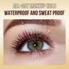 Black Mascara Volumising& Smudge-Proof,With an inflator comb brush - Waterproof