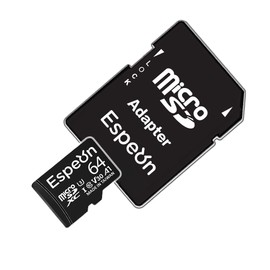 Espeon 64GB MicroSDXC Card UHS-I U3 A1 V30 4K Ultra HD Class 10 - Max Read Speed 95MB/s with SD Adapter - ESPMSD64-2022