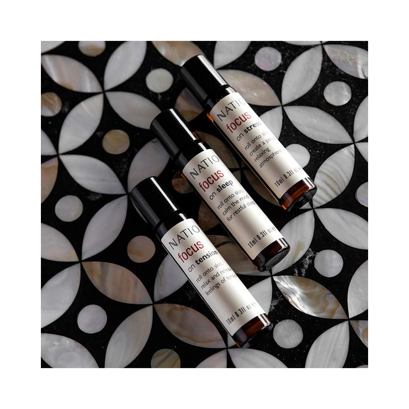Natio Focus On Tension Pure Essential Oil Blend Roll-On, 10ml