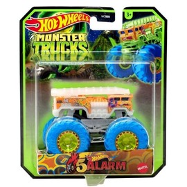 Hot Wheels Monster Trucks Glow in The Dark 1:64 Scale Trucks 5 Alarm