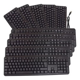 Importeek 10pz Teclado Alambrico Usb Slim Computadora Pc Escritorio La