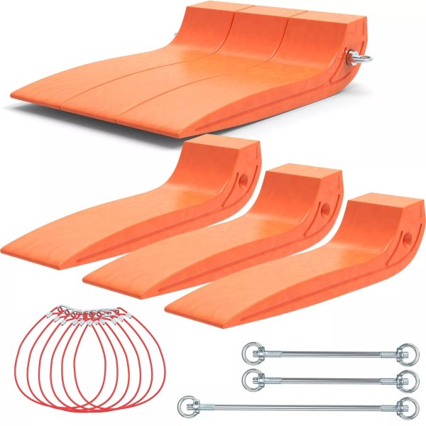 E-SDS 6 Pack Combinable Tire Skates 3.2 in to 6.4