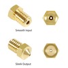 Aokin 10 Pcs Extruder Nozzles 3D Printer Brass Nozzles for