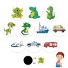 UEAVOID Pack of 10 Reusable Stickers for Boys and Girls,