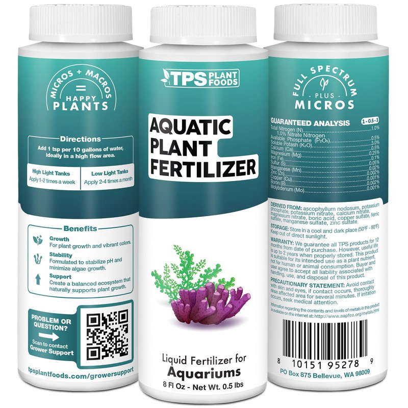 Aquatic Plant Fertilizer, Complete Liquid Aquatic Plant Food, 8 oz