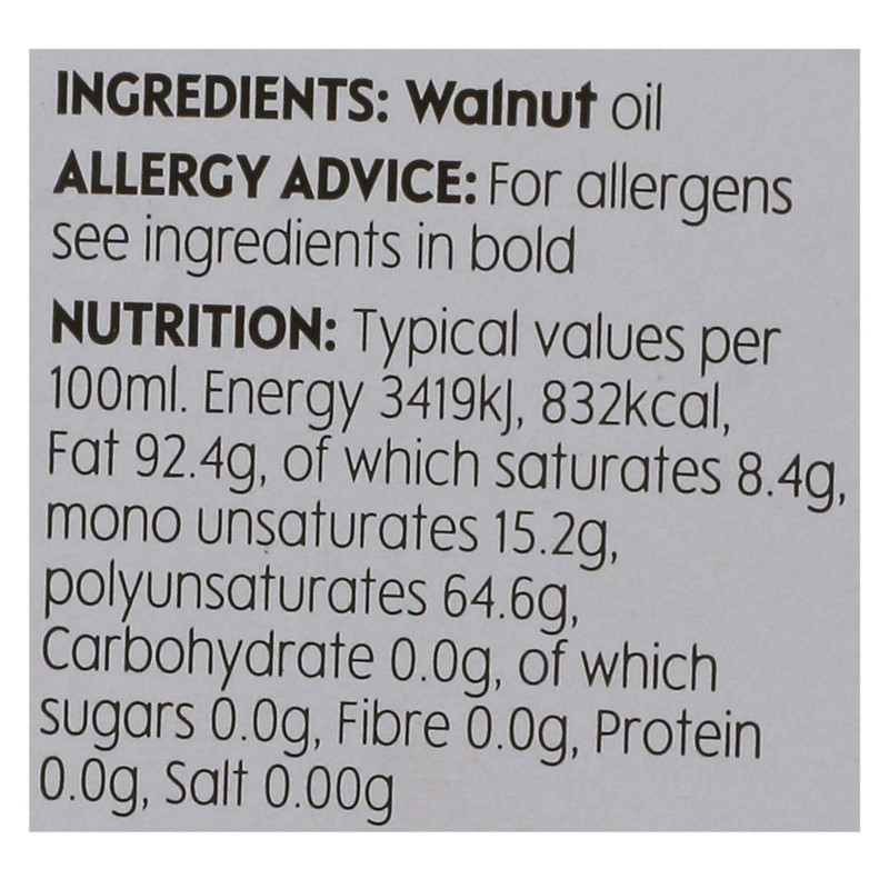 Walnut Oil Waitrose 250ml