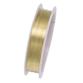 0.5mm Jewelry Beading Wire 23ft Strong Tarnish Resistant Copper Craft Wire for DIY Jewelry Necklace Bracelet Making Gold
