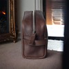 bark&bison Leather Travel Toiletry Bag - Handcrafted from Finest Full