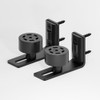 2PCS AONAYIOA Adjustable Roller Sliding Barn Door Bottom Floor Guide,