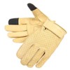 Degner TG-59M Mesh Leather Short Gloves for Motorcycles, Tan XL,