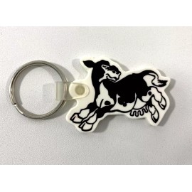 London's Farm Dairy Cow Keyring Keychain Advertising Port Huron Michigan