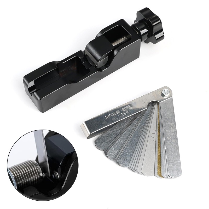 Spark Plug Gap Tool with 32-Blade Steel Feeler Gauge -