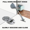 JinBoCheng 1 Pack 105 Degree Soft Closing Support Rod Hinges,Pull