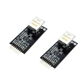 TECNOULAB 2PCS LAN8720 Network Card RMII Ethernet Board Ethernet Transceiver Interface Development Board