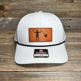 Richardson BLACKBEARDS FLAG LEATHER PATCH RICHARDSON ROPE TRUCKER HAT