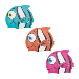 Bestway Pool CAP Kids Swimming Hat-Little Buddy 26025 Multi-Coloured Orange/rot/blau/sortiert Size:M