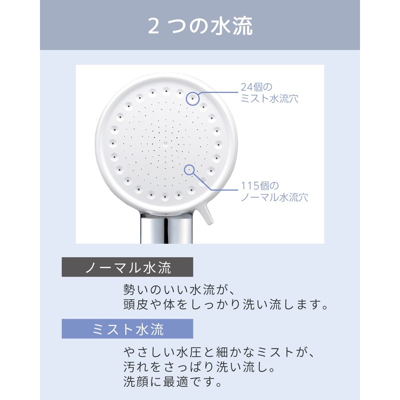 Koizumi KBE-2030/S Ultra Fine Bubble Shower Head Salon Sense, 300