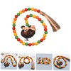 COHEALI Thanksgiving Wood Bead Garland Tassels for Home Decor Rustic