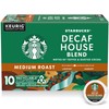 Starbucks K-Cup Coffee Pods, Medium Roast Coffee, Decaf House Blend,