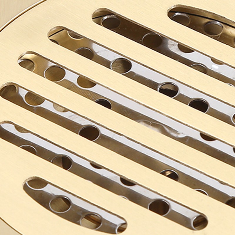 Square Floor Drain Bathroom Shower Waste Grate Brass Constructed Strainer