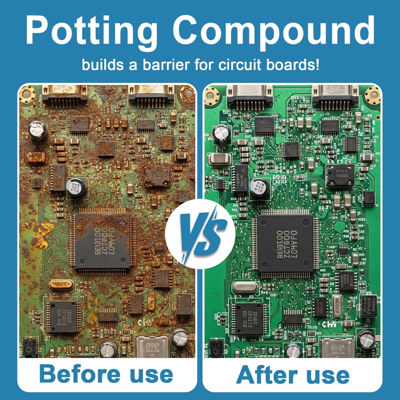1DFAUL 480g Potting Compound for Electronics, Conformal Coating (White)