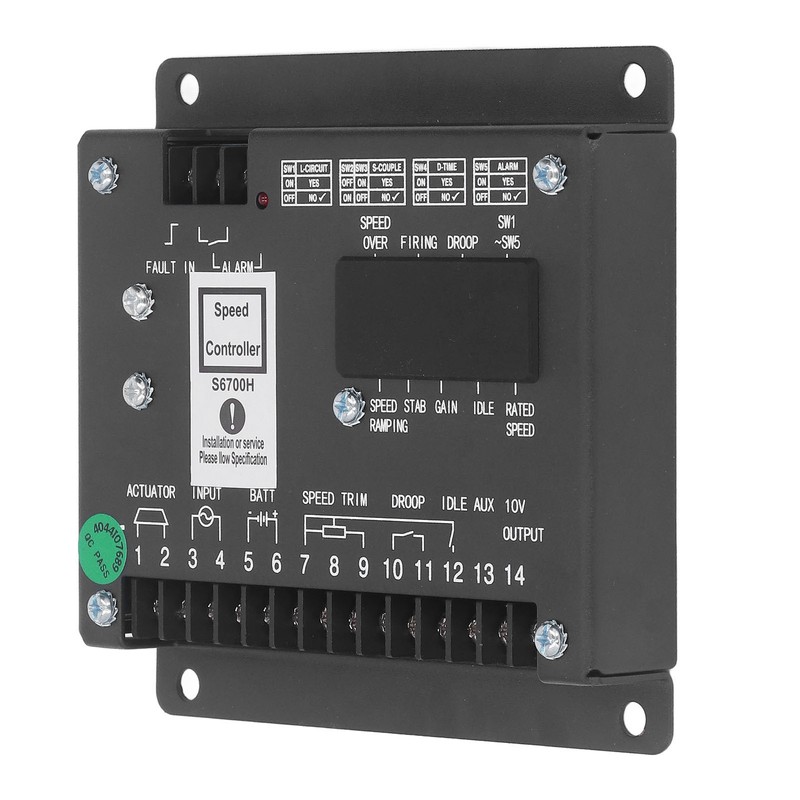 Electronic Generator Speed Controller Panel Diesel Governor Regulator Module 24V