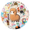 50Pcs Alpaca Stickers for Laptop,Bumper,Scrapbook,Computer,Luggage, Notebook,Suitcase,Water Bottle,Bike,Cute Funny Animal Vinyl