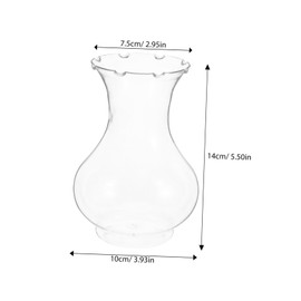 Kisangel Stylish Plastic Vases 4 Pack for Flower Arrangements Hydroponic Planters Home Decor