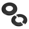 PATIKIL Wall Split Flange 2.01" (51mm),2 Pcs ABS Round Self-Adhesive