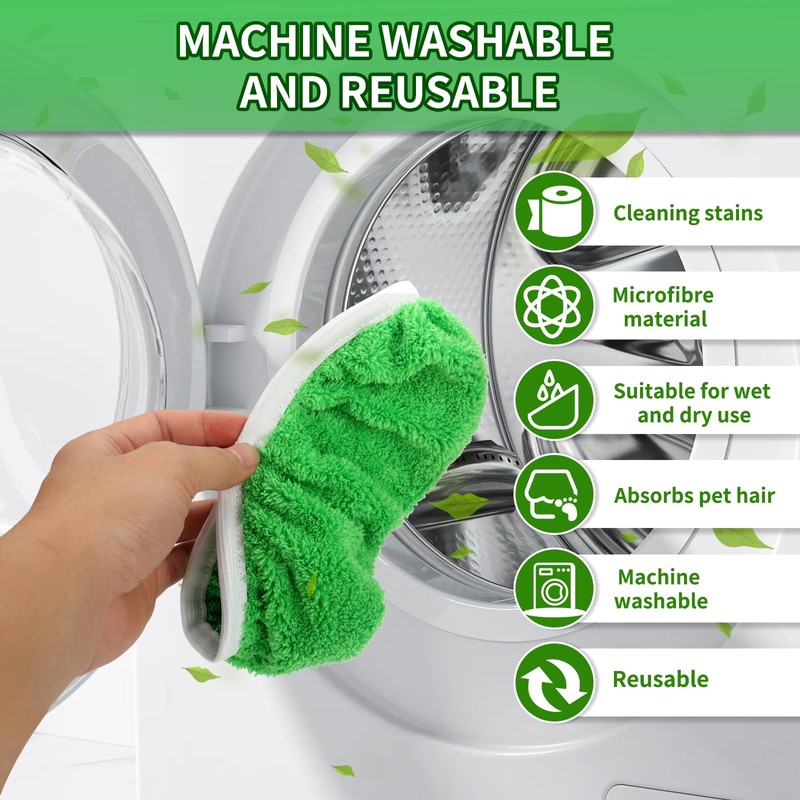 10 Pcs Dry And Wet Sweeping Cloths Mops,Reusable Mop Refill