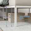 LUSIMO Twin XL Bed Frame with Storage Heavy Duty 18
