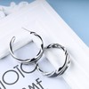 Aneneiceera Zebra Print Drop Earrings Speckled Open Hoop Dangle Stud